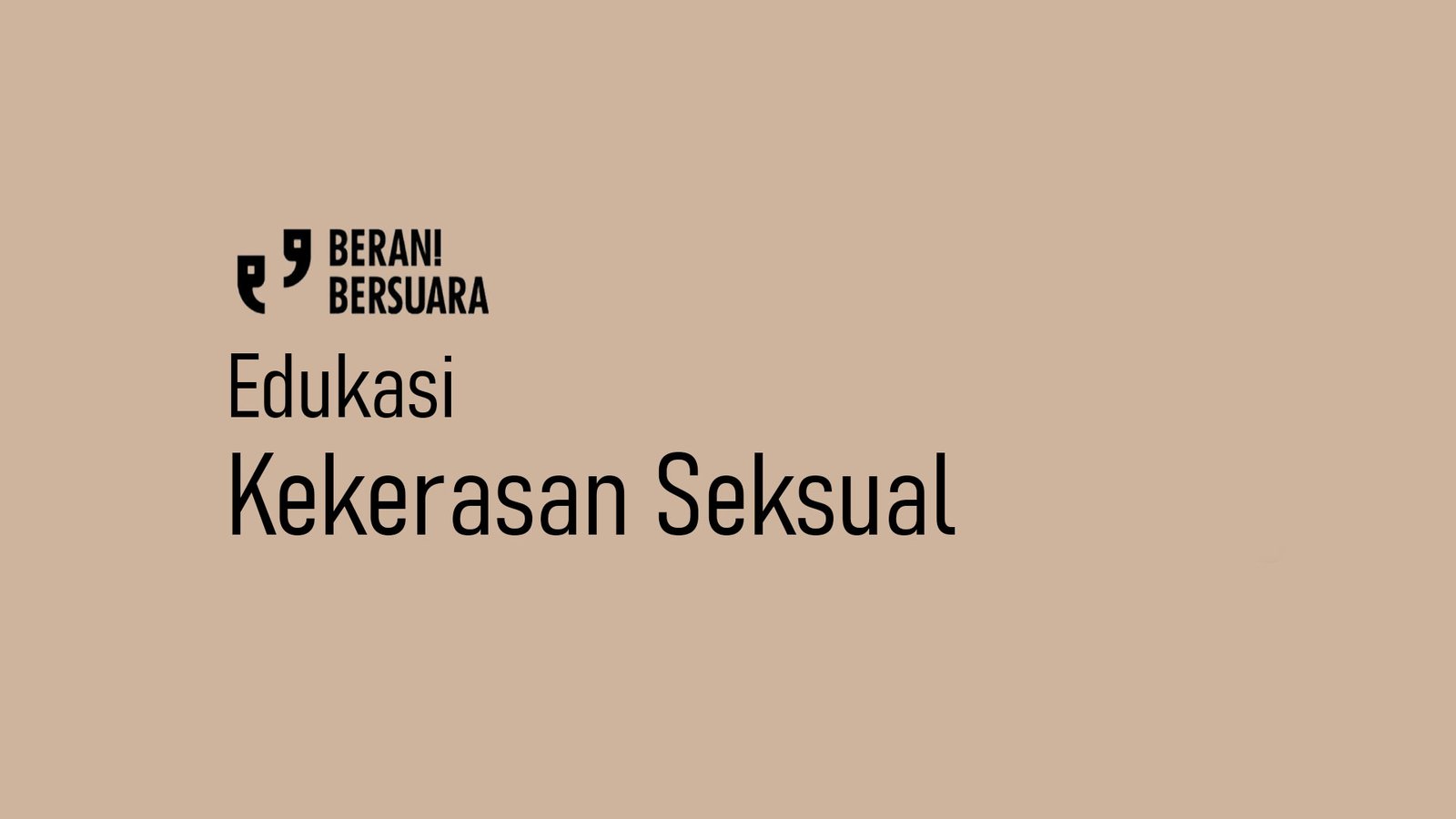 Edukasi Kekerasan Seksual